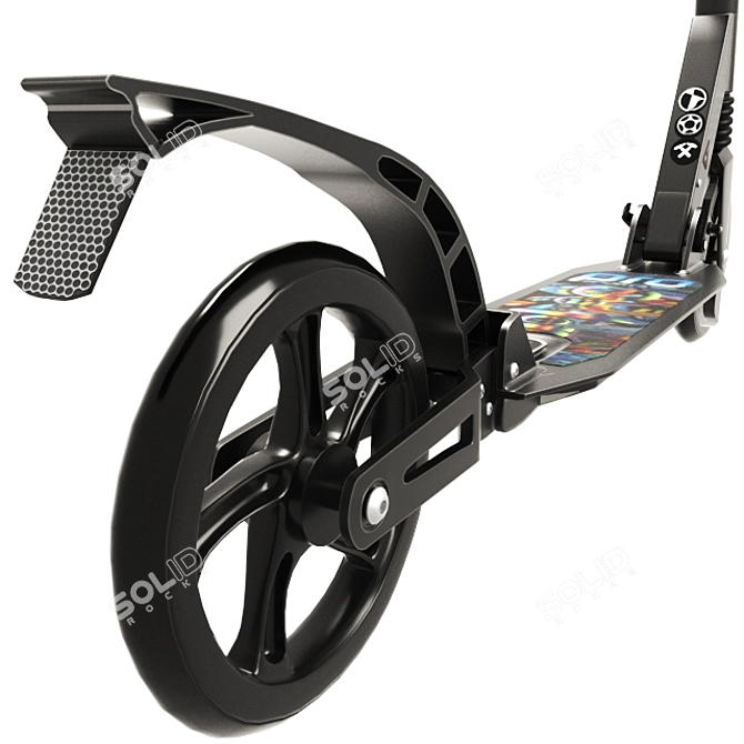  Adjustable Poly Scooter 3D model image 3