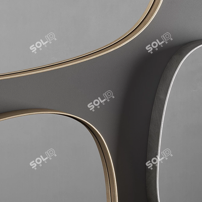 Syro Mirror Collection: Handcrafted Elegance 3D model image 2