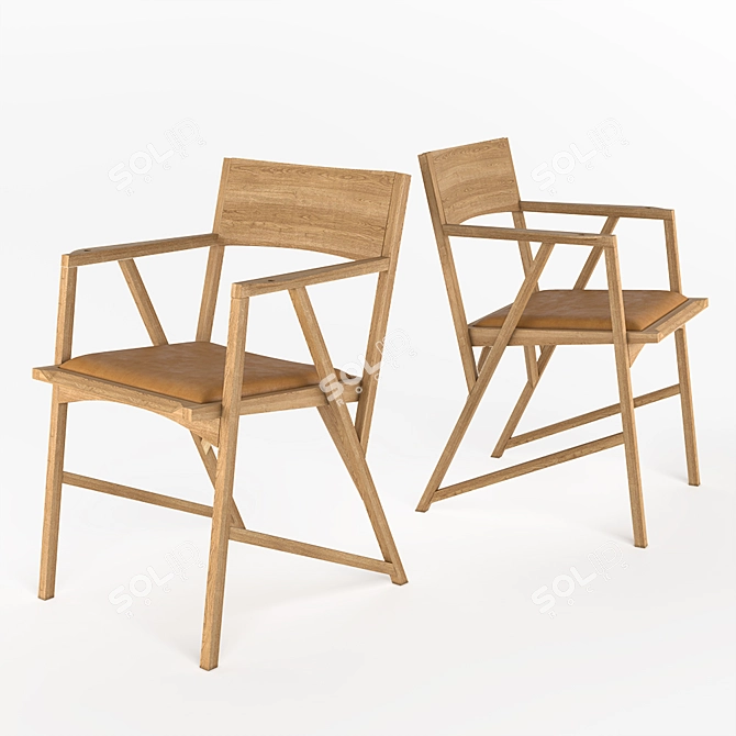  Brazilian Designer Atibaia Chair 3D model image 1