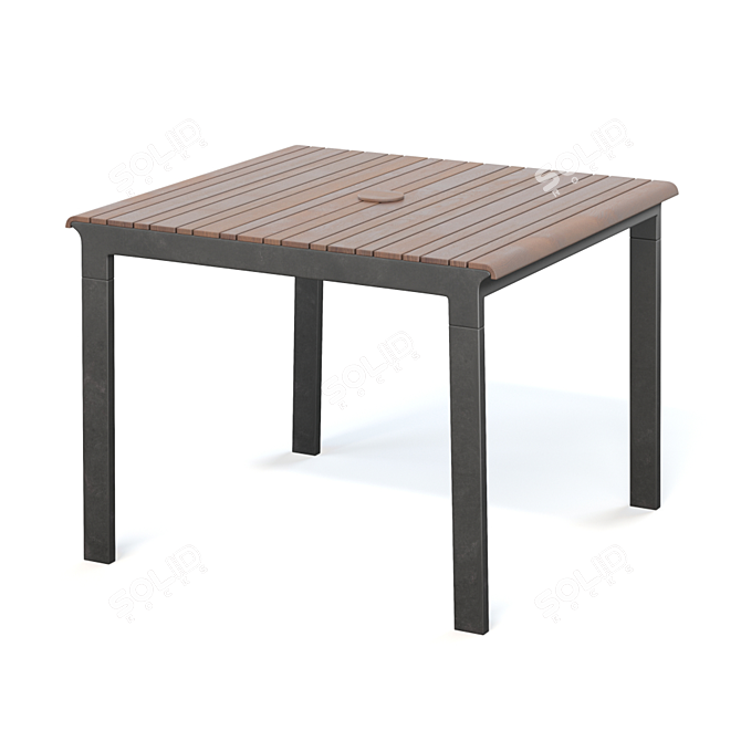 Modern Rocha II Dining Set - Stylish and Elegant Combination 3D model image 2