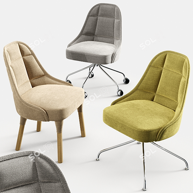 Elegant Elin Chair: Swedish Design Masterpiece 3D model image 1