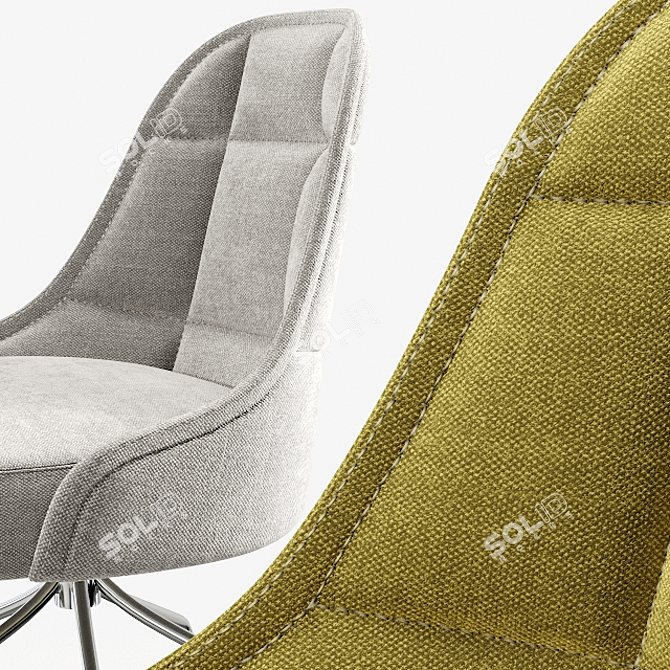 Elegant Elin Chair: Swedish Design Masterpiece 3D model image 2