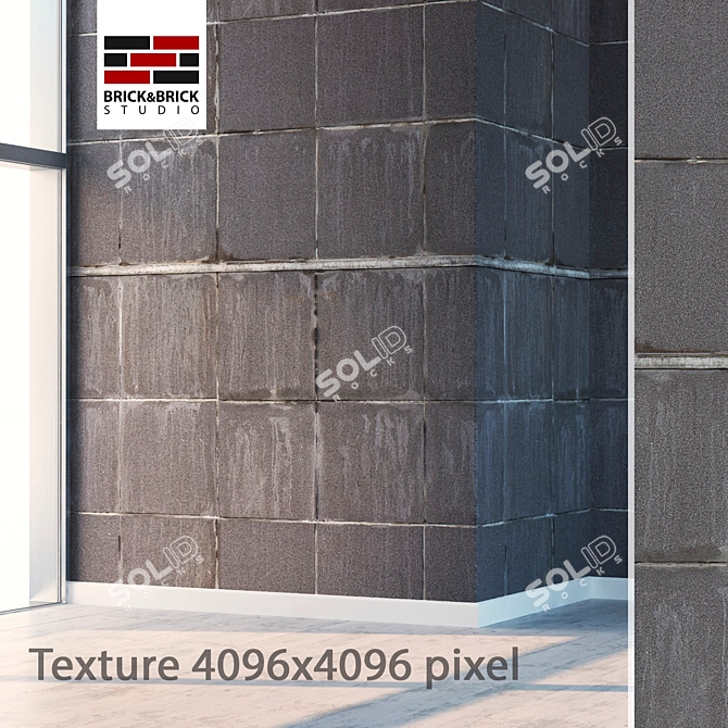 High Detail Seamless Texture Tile 3D model image 1