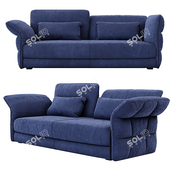 Elegant Cierre Eva Due Sofa 3D model image 2