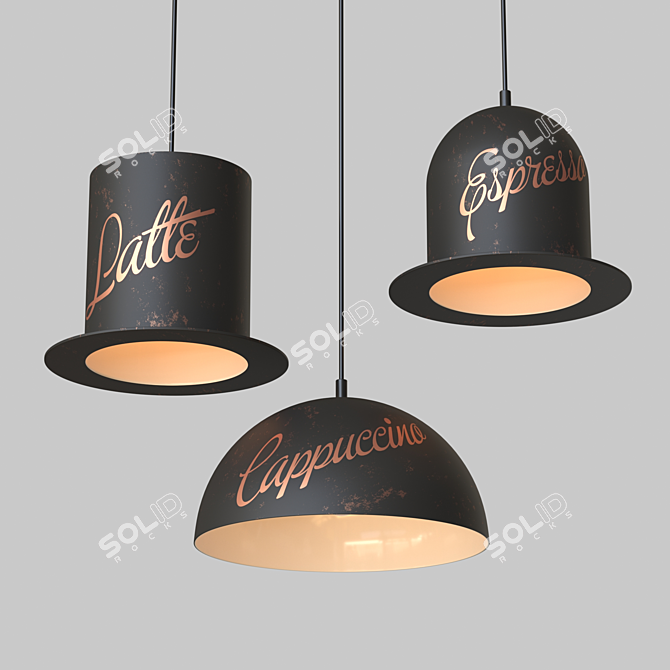 Arte Lamp Capello Dome: Modern and Stylish Pendant Lighting 3D model image 1