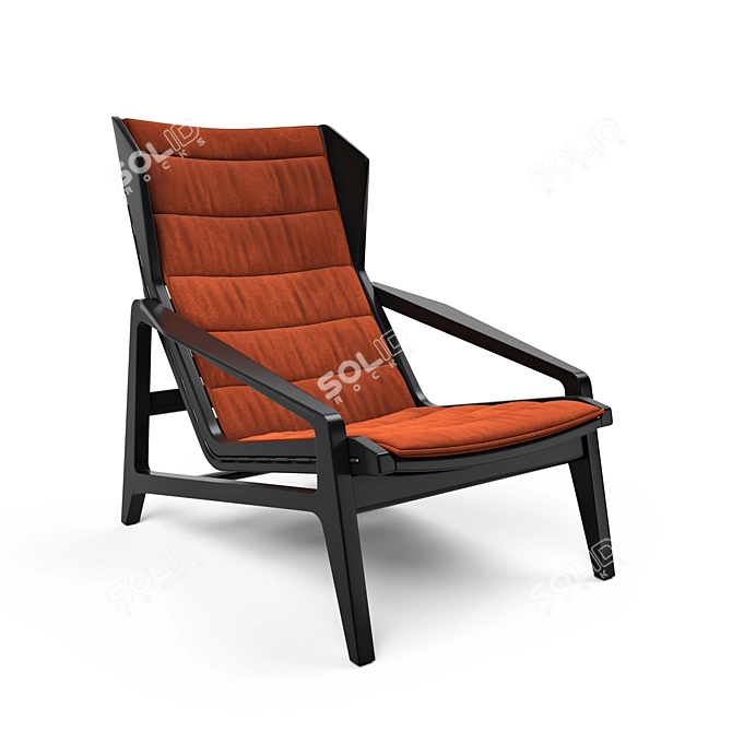 Modern Designer Molteni&C D.156.3 Chair 3D model image 2