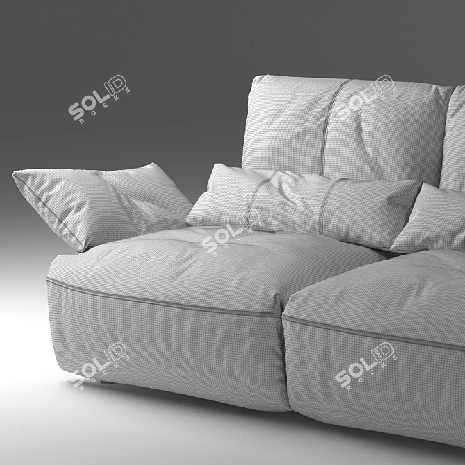 Koinor Easy: Sleek Leather Sofa 3D model image 3