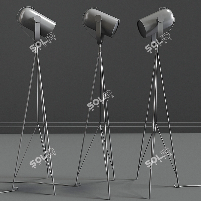 Sleek Carronade 360M Floor Lamp 3D model image 2