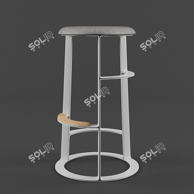 Elegant Tancy Barstool SH750 3D model image 1