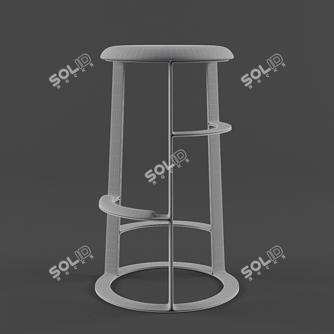 Elegant Tancy Barstool SH750 3D model image 3