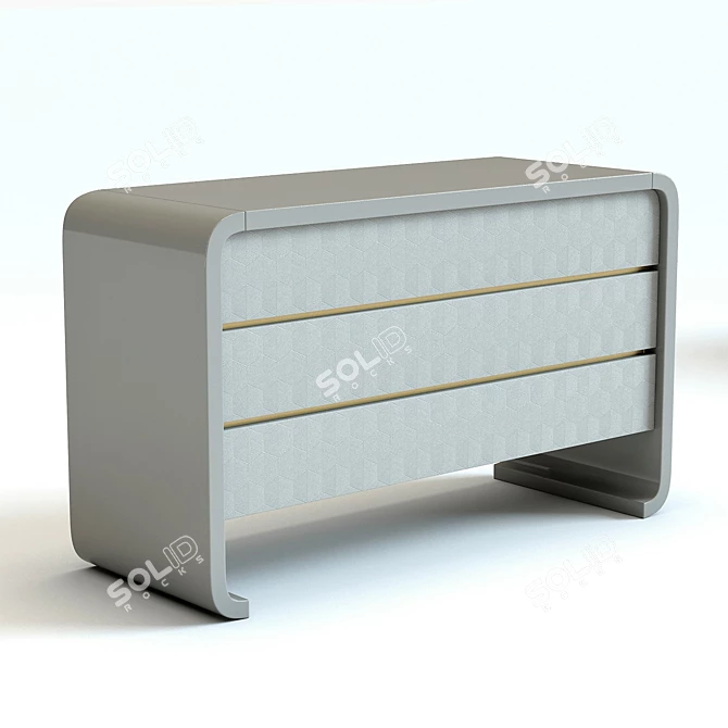 Baker Labradorite Dresser - Exquisite Storage Solution 3D model image 2