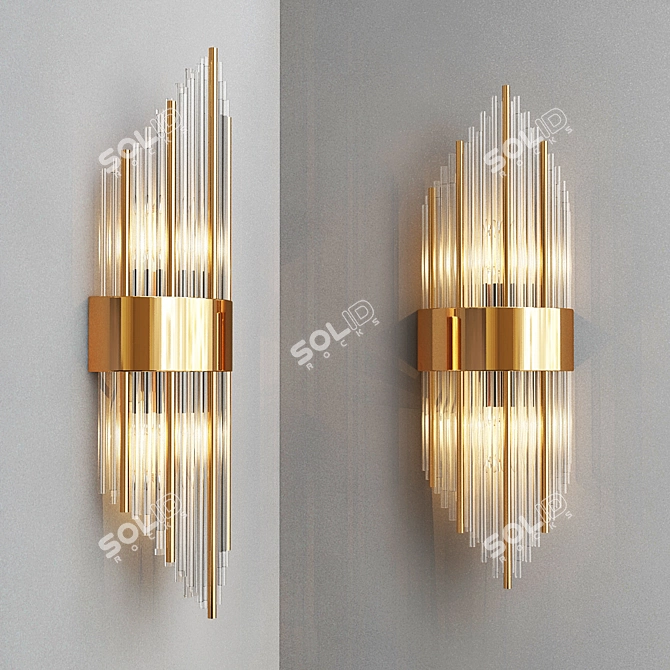 Empire Glass Wall Sconce by Imperiumloft 3D model image 1