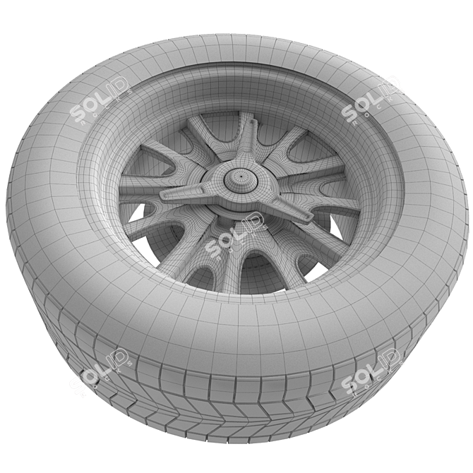 Legendary 1964 Shelby Daytona Cobra Wheel 3D model image 2