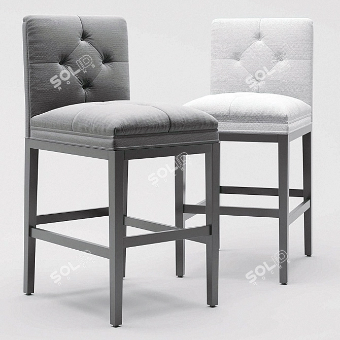 Eichholtz Cesare Bar Stool: Sleek and Stylish 3D model image 1