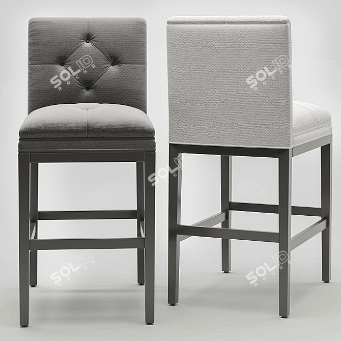 Eichholtz Cesare Bar Stool: Sleek and Stylish 3D model image 2