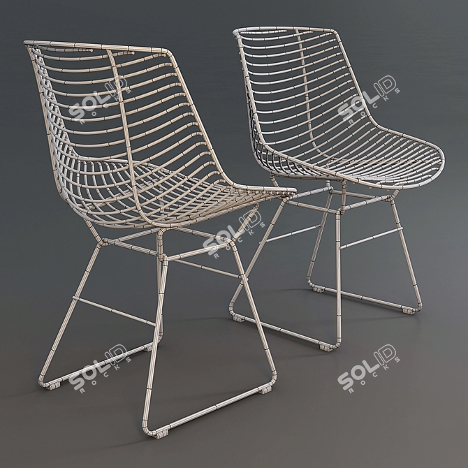 Sleek Flow Filo Chair: Modern Design 3D model image 3