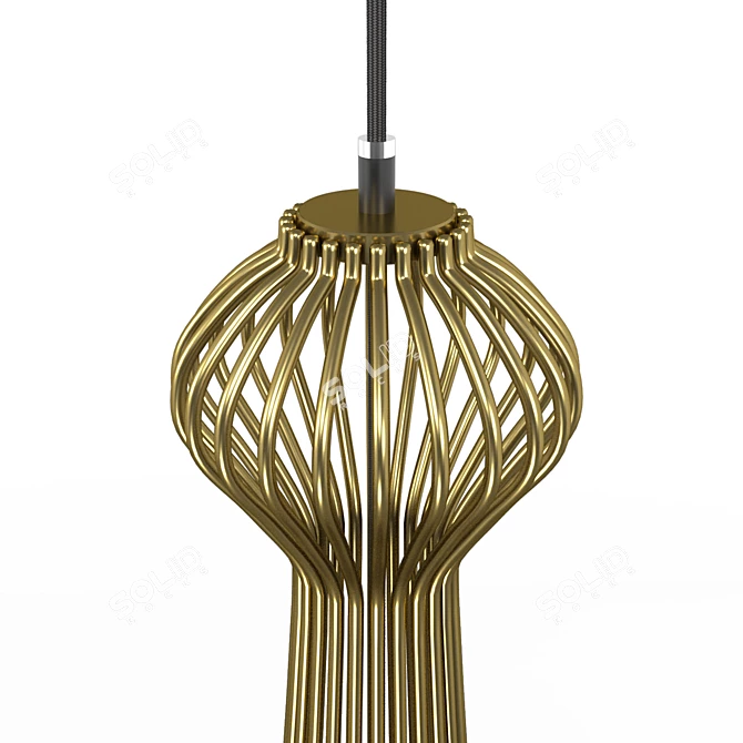 Luxurious Suspended Light: Nowodvorski Luksor LS 3D model image 2