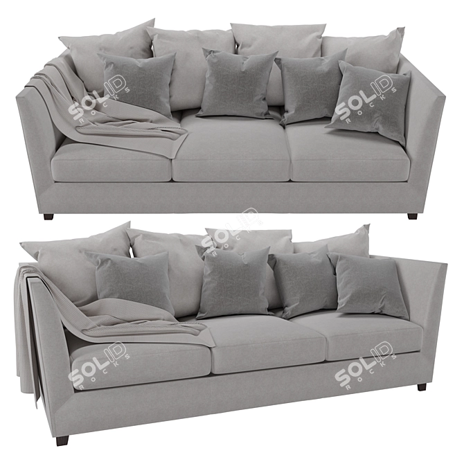 Victor XL Sofa - Modern and Spacious 3D model image 1