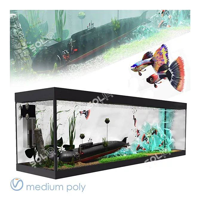 Smooth Seas Aquarium 3D model image 1