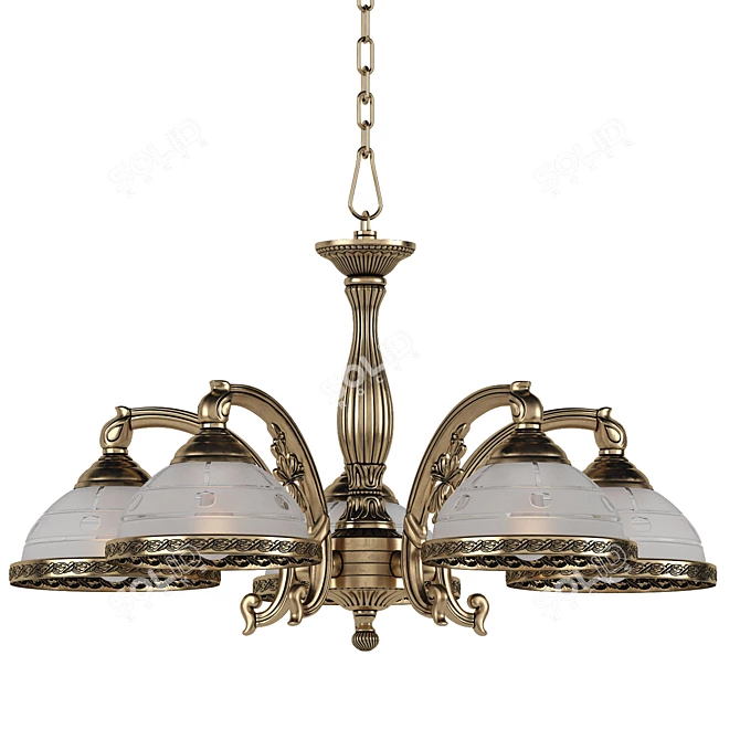 Elegant Bristol Chandelier 3D model image 1