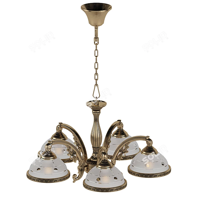 Elegant Bristol Chandelier 3D model image 2