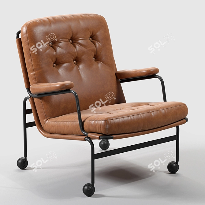 Elegant Karin Armchair: Bruno Mathsson 3D model image 1