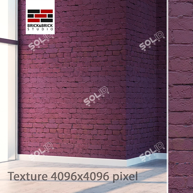 Seamless Detailed Brick Texture 3D model image 1