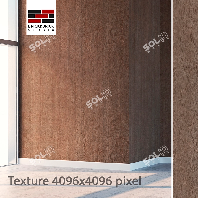 Seamless Detailed Tree Texture 3D model image 1