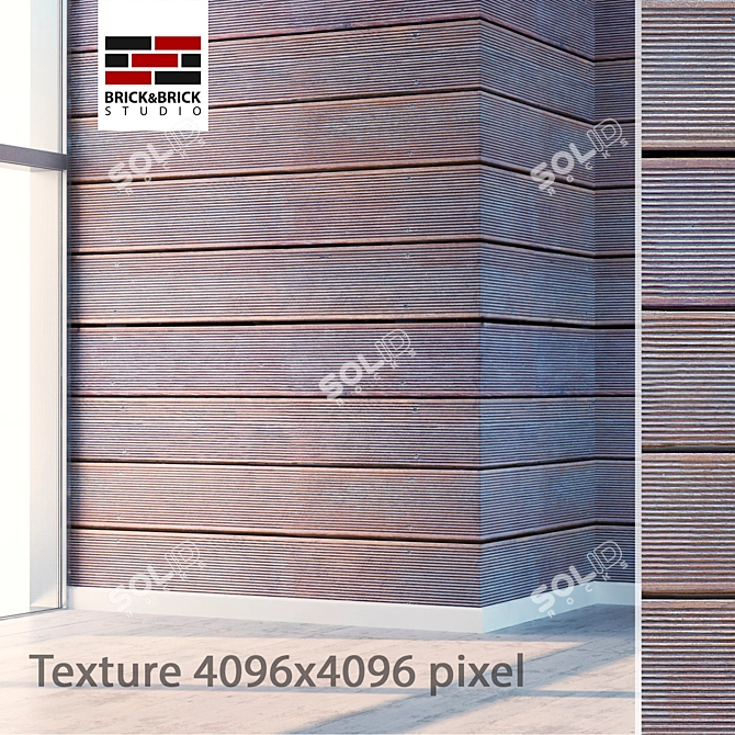 Seamless Detailed Tree Texture 3D model image 1