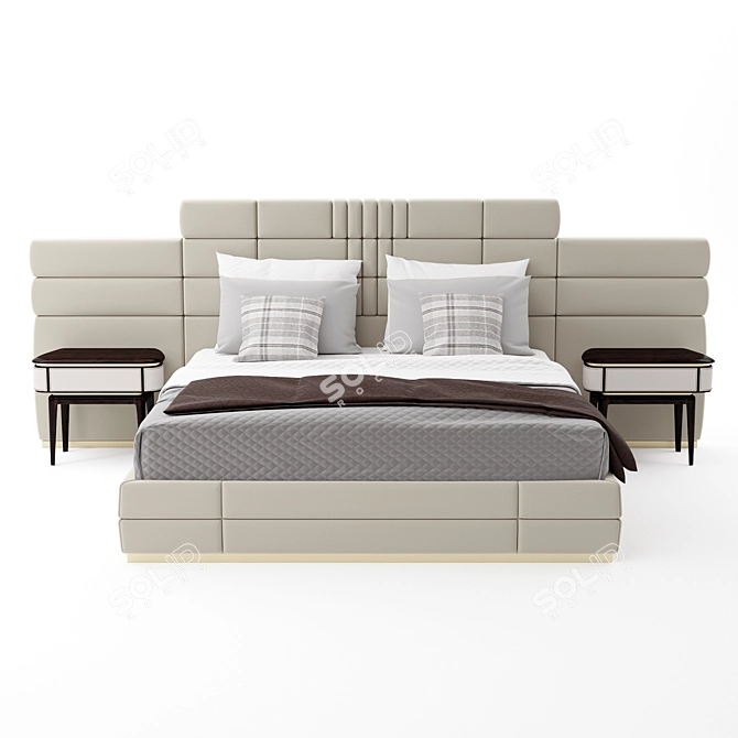 Norton Bed Set: Sleek and Stylish 3D model image 2