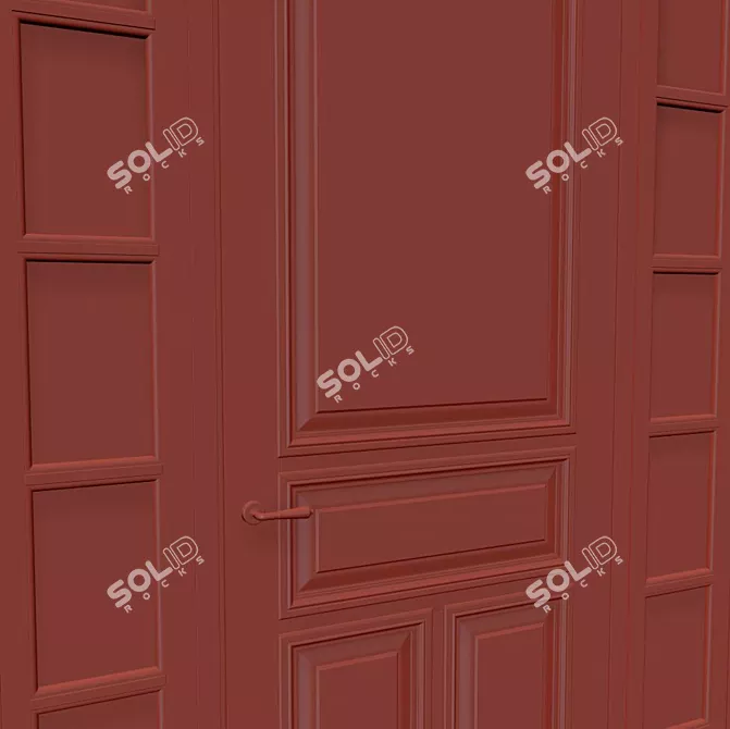 Elegance Beyond Measure: Classic Entry Doors 3D model image 2