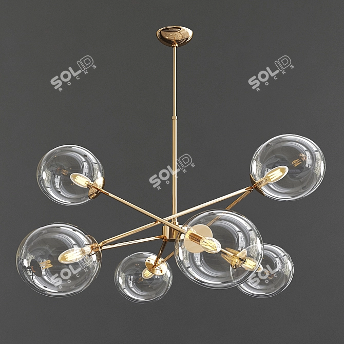 Elegant Chandelier Collection: Bolle, Bensley, Benites, Turenne 3D model image 2