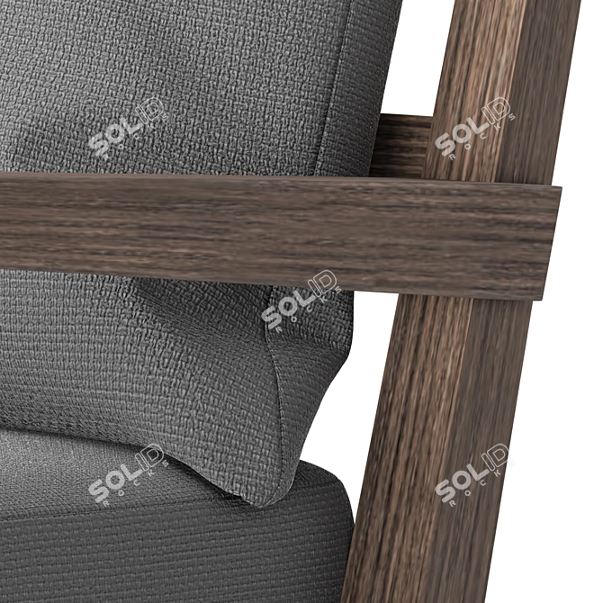 Marelli Amelie Armchair: Stylish Comfort for Your Home 3D model image 2