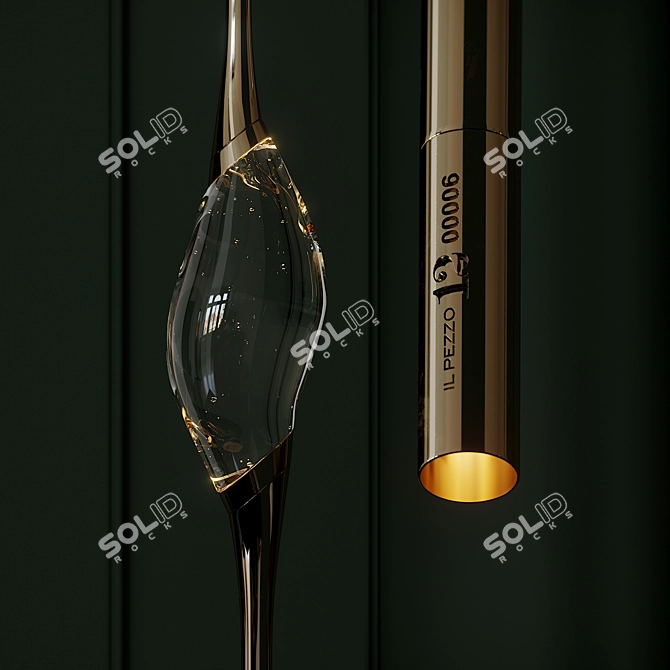 Elegant Il Pezzo Pendant Light 3D model image 2