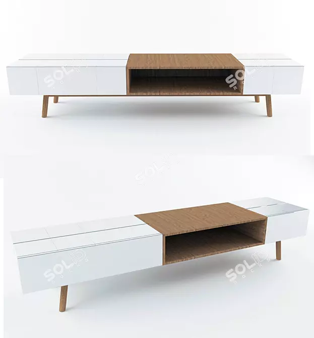 Al2 2018 MOS-I-KO TV Stand 3D model image 1