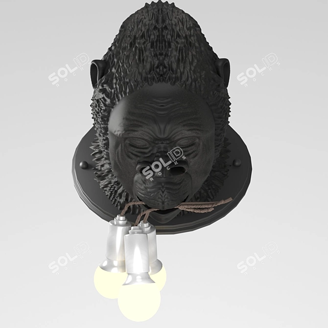 Ugo Rilla Black Ceramic Pendant 3D model image 1