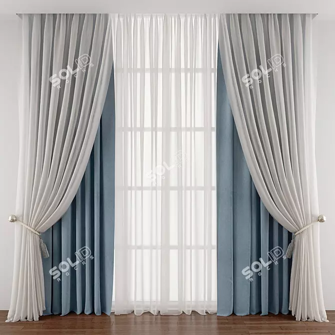 Title: Revamped and Refined Curtain 3D model image 1