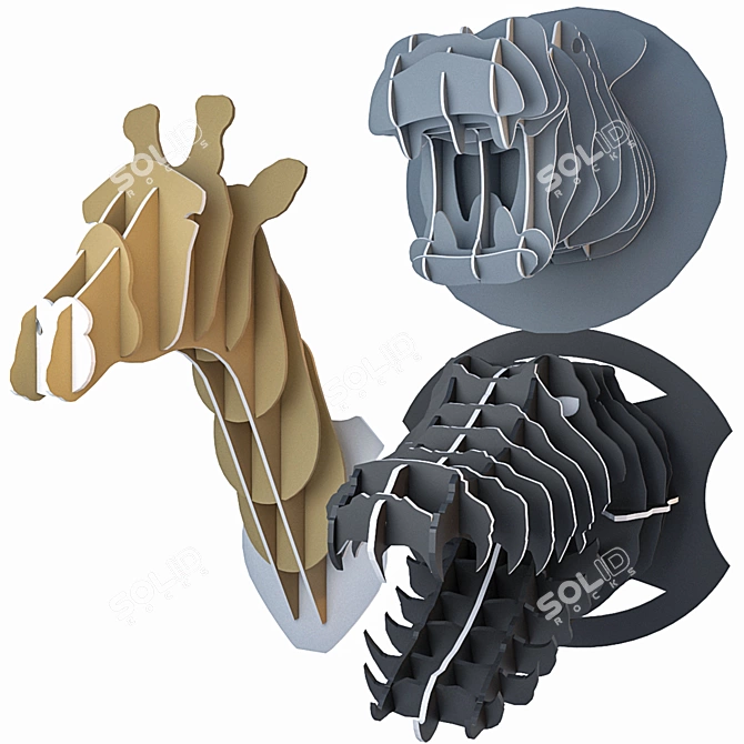 3D Animal Trophy Collection 3D model image 2