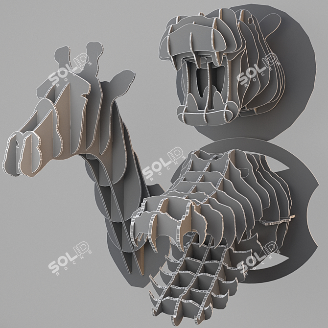 3D Animal Trophy Collection 3D model image 3