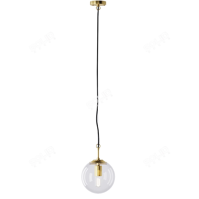 Elegant FJ 1 Lamp: Artistic Lighting 3D model image 3