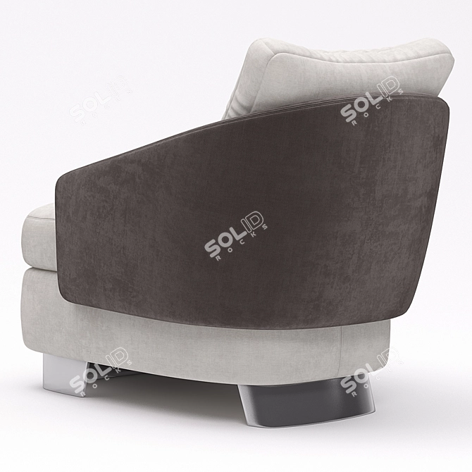 Elegant Minotti Lawson Armchair 3D model image 2