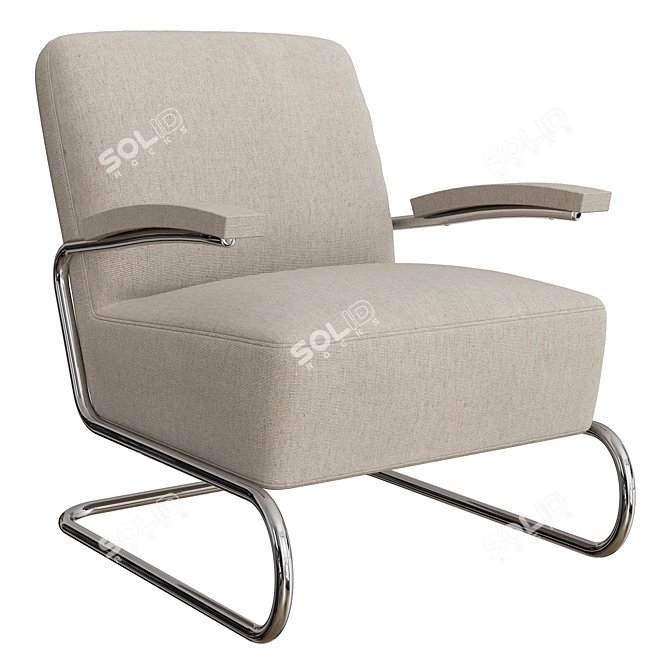 Sleek and Stylish: THONET Armchair 3D model image 1