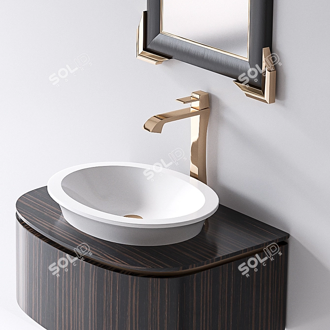 Luxurious Karol Bania Ebony Gold 3D model image 2