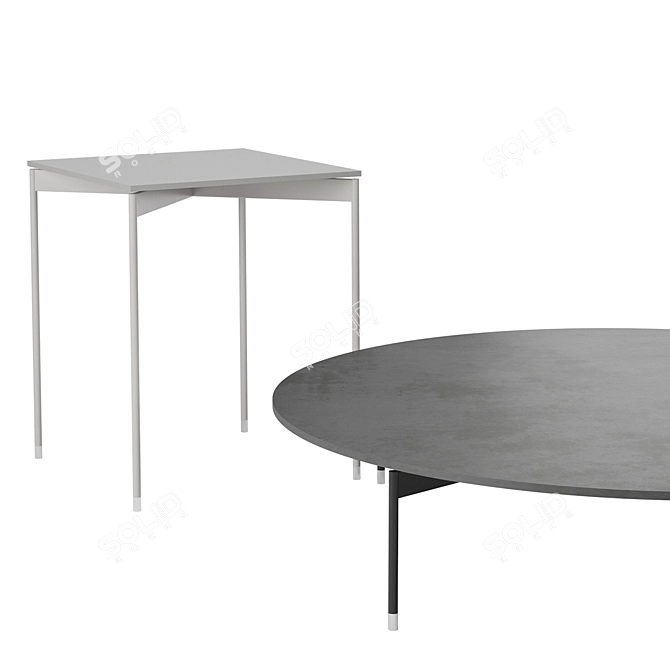 Sleek Chic Profim Table 3D model image 2