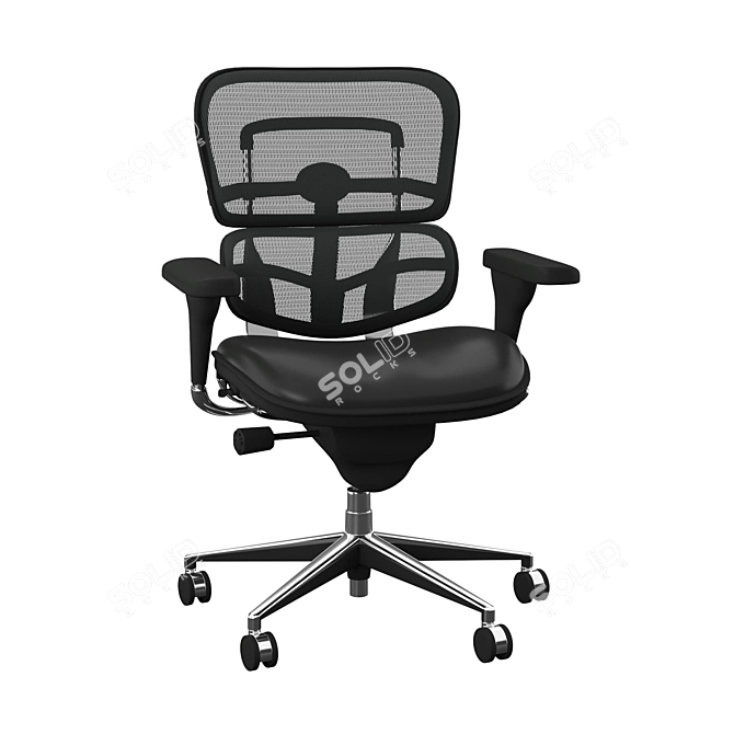 ErgoMesh Task Chair 3D model image 2