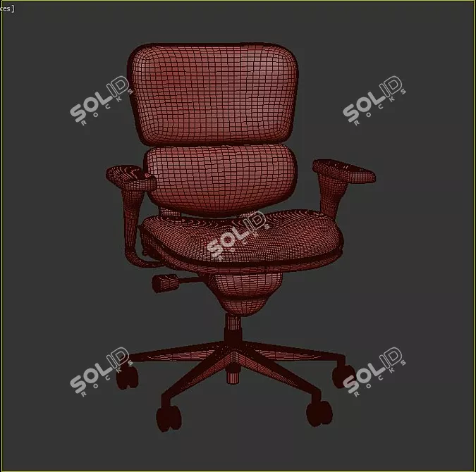 ErgoMesh Task Chair 3D model image 3