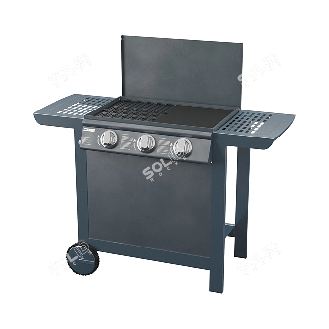 GrillKing Gas Barbecue 3D model image 1