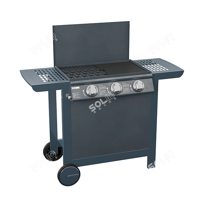 GrillKing Gas Barbecue 3D model image 2