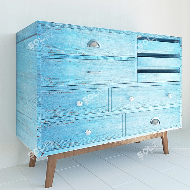 Collin Wood Dresser: Unmatched Elegance 3D model image 1