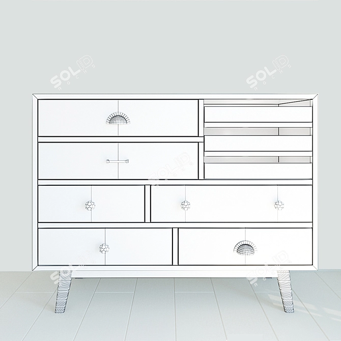 Collin Wood Dresser: Unmatched Elegance 3D model image 2